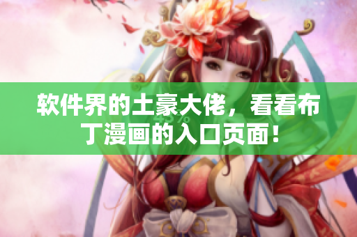 软件界的土豪大佬，看看布丁漫画的入口页面！