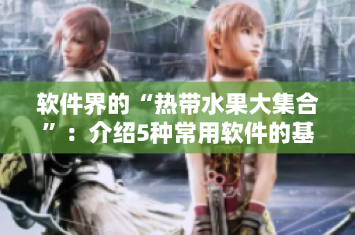 软件界的“热带水果大集合”：介绍5种常用软件的基本特点和功能