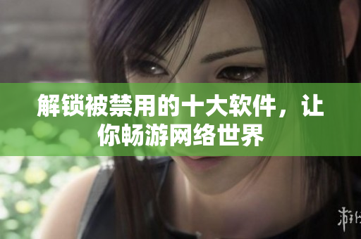 解锁被禁用的十大软件，让你畅游网络世界