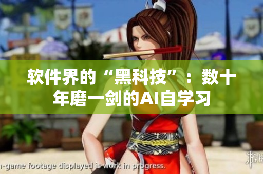 软件界的“黑科技”：数十年磨一剑的AI自学习
