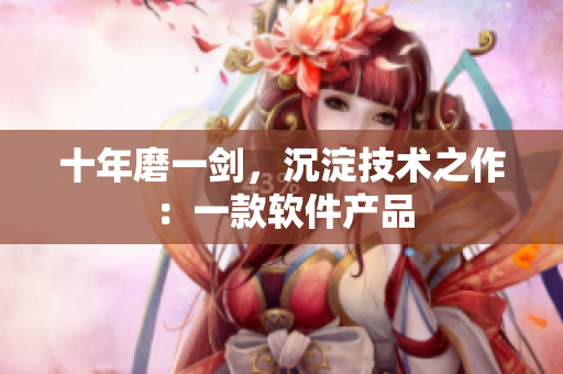 十年磨一剑，沉淀技术之作：一款软件产品