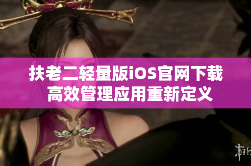 扶老二轻量版iOS官网下载  高效管理应用重新定义