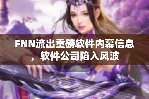 FNN流出重磅软件内幕信息，软件公司陷入风波