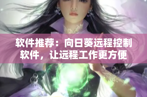 软件推荐：向日葵远程控制软件，让远程工作更方便