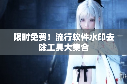 限时免费！流行软件水印去除工具大集合