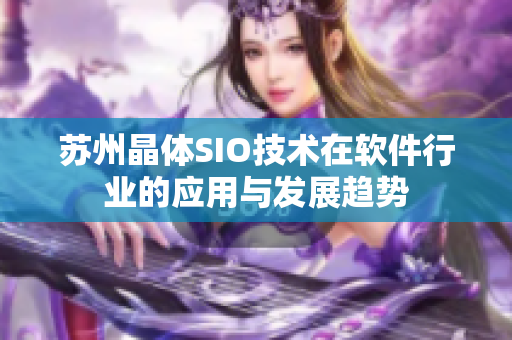苏州晶体SIO技术在软件行业的应用与发展趋势