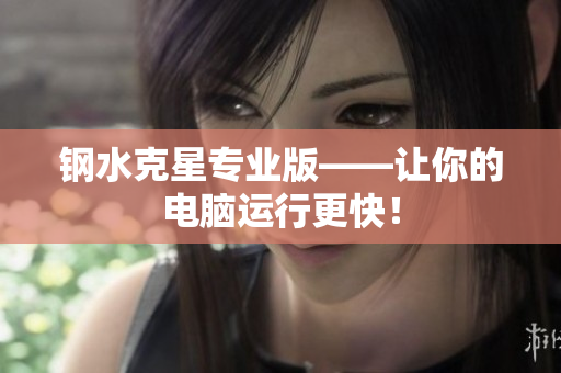 钢水克星专业版——让你的电脑运行更快！