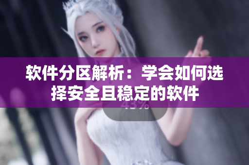 软件分区解析：学会如何选择安全且稳定的软件