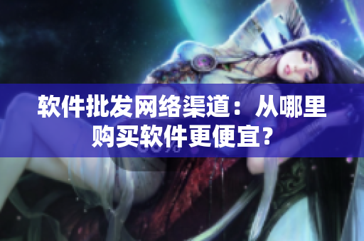 软件批发网络渠道：从哪里购买软件更便宜？