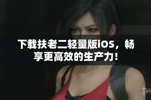 下载扶老二轻量版iOS，畅享更高效的生产力！