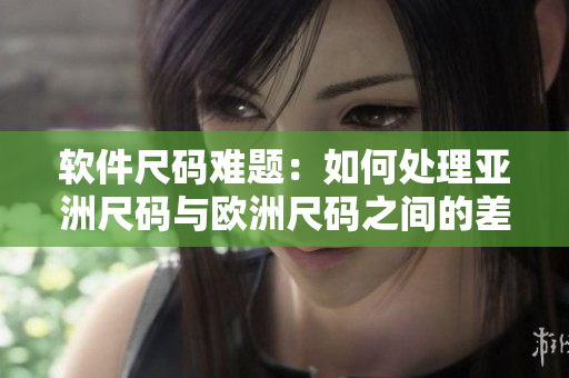 软件尺码难题：如何处理亚洲尺码与欧洲尺码之间的差异？