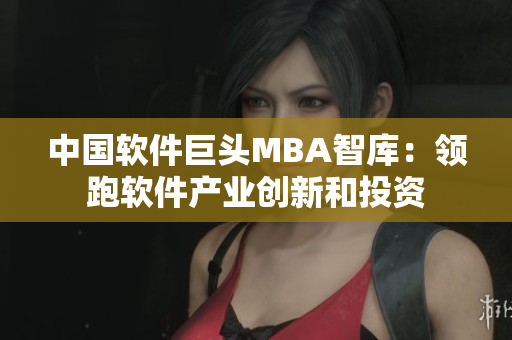 中国软件巨头MBA智库：领跑软件产业创新和投资