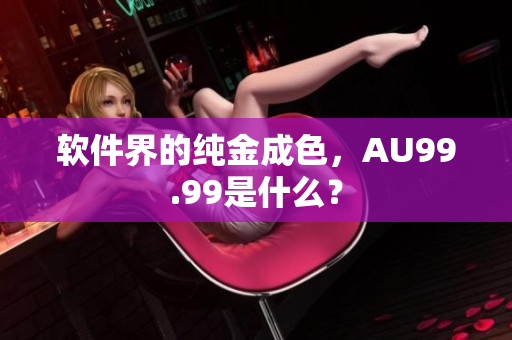 软件界的纯金成色，AU99.99是什么？