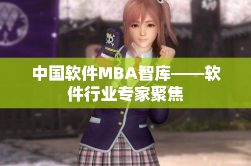 中国软件MBA智库——软件行业专家聚焦
