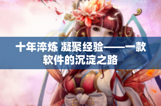 十年淬炼 凝聚经验——一款软件的沉淀之路