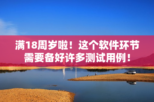 满18周岁啦！这个软件环节需要备好许多测试用例！