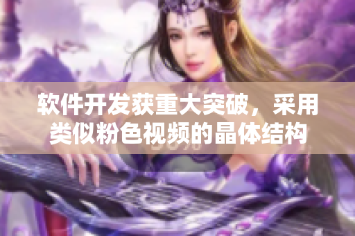 软件开发获重大突破，采用类似粉色视频的晶体结构