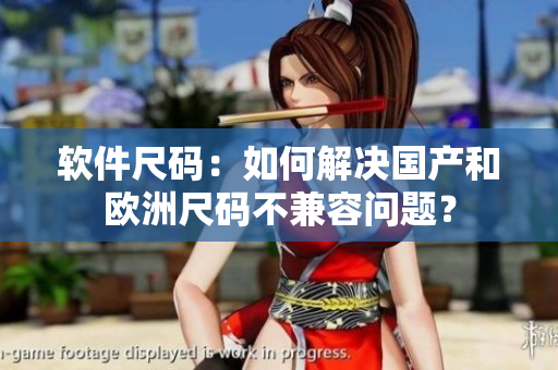 软件尺码：如何解决国产和欧洲尺码不兼容问题？