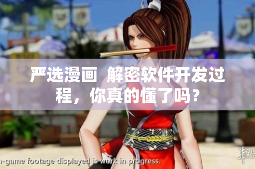 严选漫画  解密软件开发过程，你真的懂了吗？