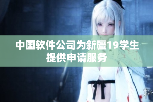 中国软件公司为新疆19学生提供申请服务