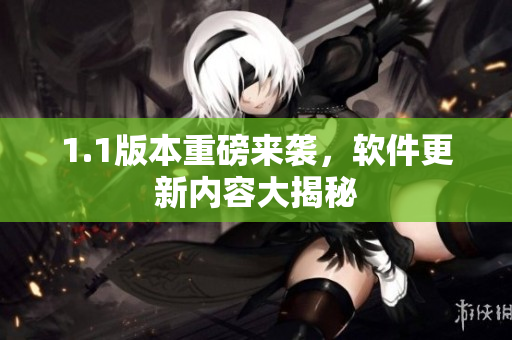 1.1版本重磅来袭，软件更新内容大揭秘