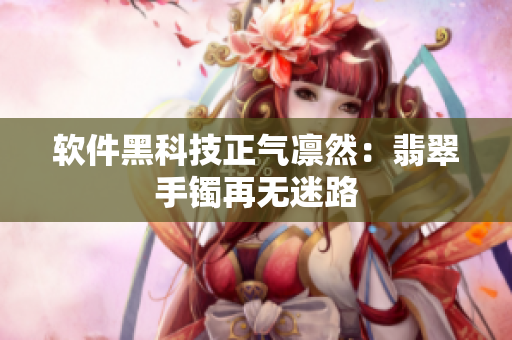 软件黑科技正气凛然：翡翠手镯再无迷路