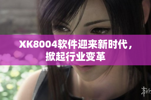 XK8004软件迎来新时代，掀起行业变革