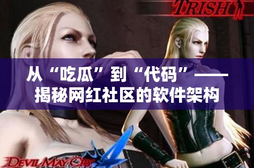 从“吃瓜”到“代码”——揭秘网红社区的软件架构