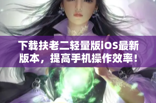 下载扶老二轻量版iOS最新版本，提高手机操作效率！