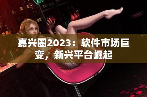 嘉兴圈2023：软件市场巨变，新兴平台崛起