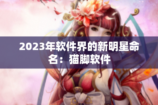 2023年软件界的新明星命名：猫脚软件
