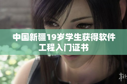 中国新疆19岁学生获得软件工程入门证书