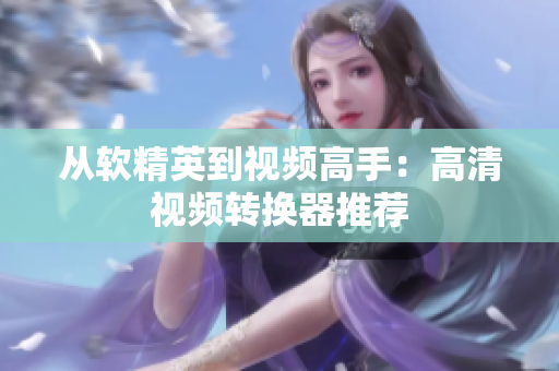 从软精英到视频高手：高清视频转换器推荐
