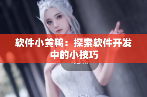 软件小黄鸭：探索软件开发中的小技巧