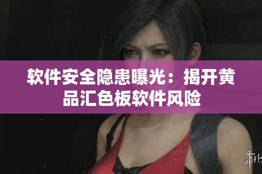 软件安全隐患曝光：揭开黄品汇色板软件风险