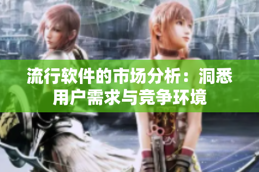 流行软件的市场分析：洞悉用户需求与竞争环境