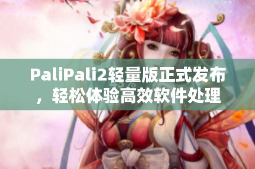 PaliPali2轻量版正式发布，轻松体验高效软件处理