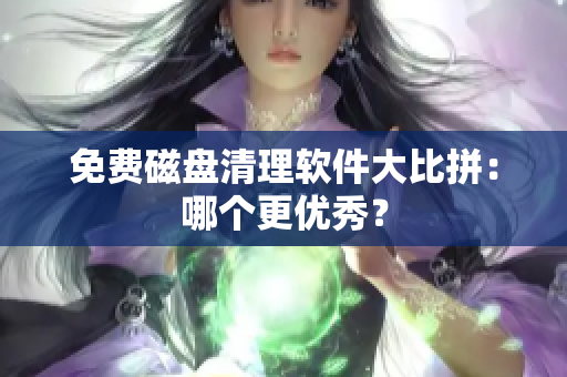 免费磁盘清理软件大比拼：哪个更优秀？