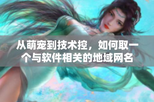 从萌宠到技术控，如何取一个与软件相关的地域网名