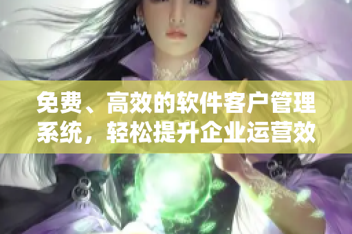 免费、高效的软件客户管理系统，轻松提升企业运营效率