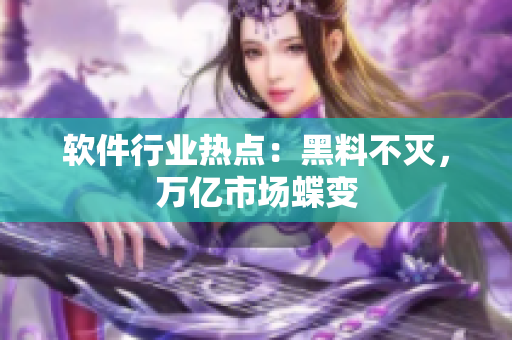 软件行业热点：黑料不灭，万亿市场蝶变