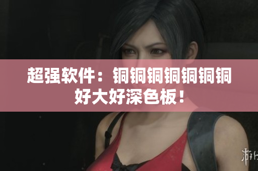 超强软件：铜铜铜铜铜铜铜好大好深色板！