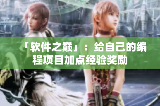 「软件之巅」：给自己的编程项目加点经验奖励