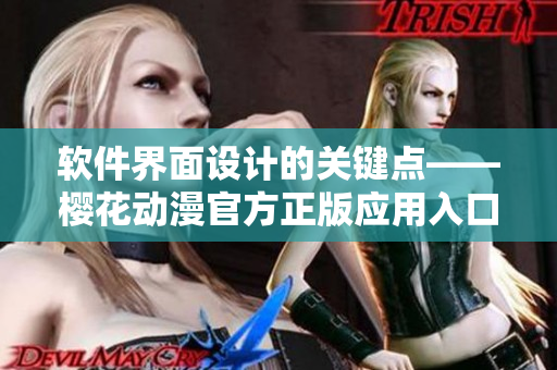 软件界面设计的关键点——樱花动漫官方正版应用入口