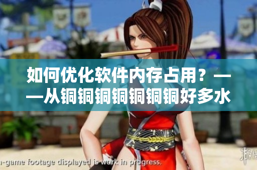 如何优化软件内存占用？——从铜铜铜铜铜铜铜好多水谜妹思考