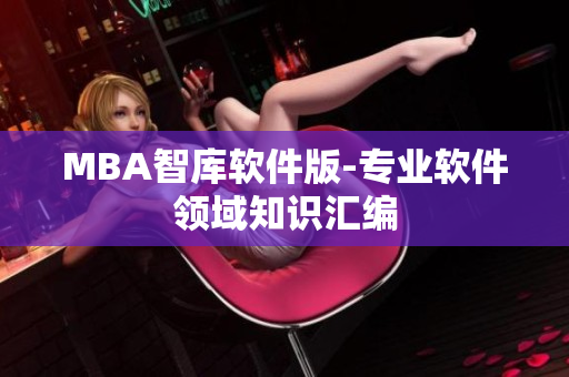 MBA智库软件版-专业软件领域知识汇编