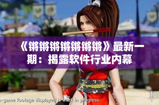 《锵锵锵锵锵锵锵》最新一期：揭露软件行业内幕