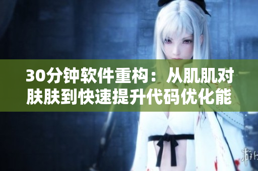 30分钟软件重构：从肌肌对肤肤到快速提升代码优化能力