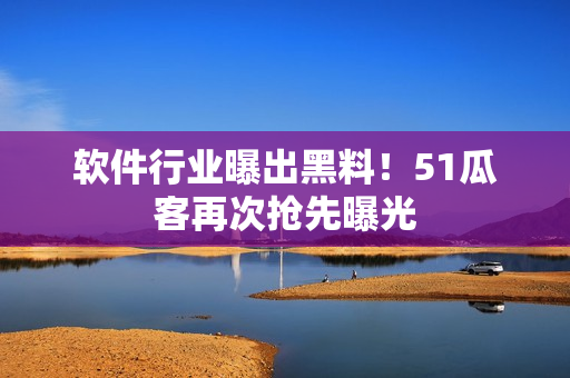 软件行业曝出黑料！51瓜客再次抢先曝光