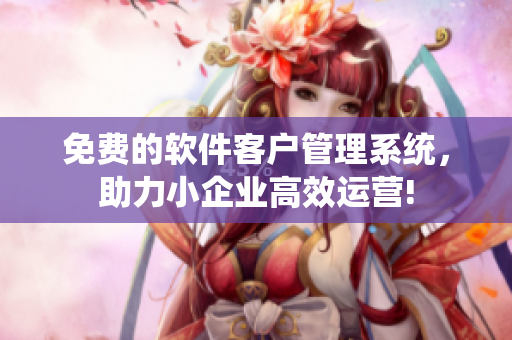 免费的软件客户管理系统，助力小企业高效运营!